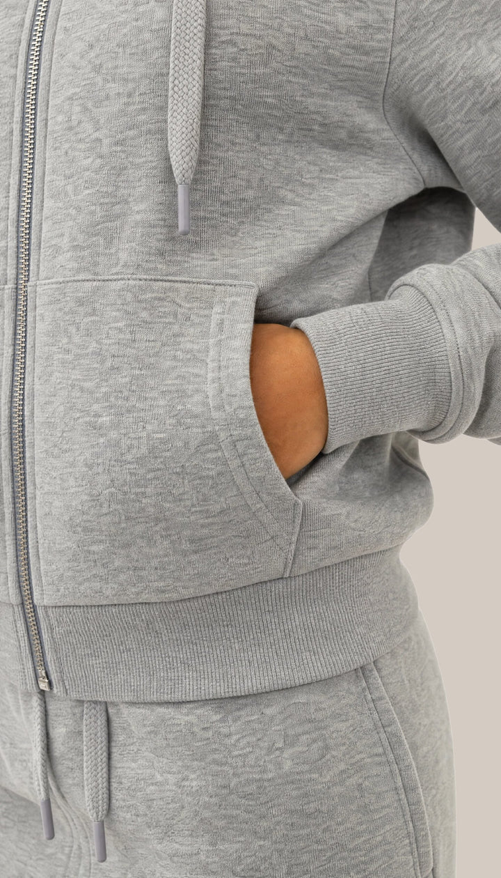 The Charter Hoodie - Heather Grey - closeup1