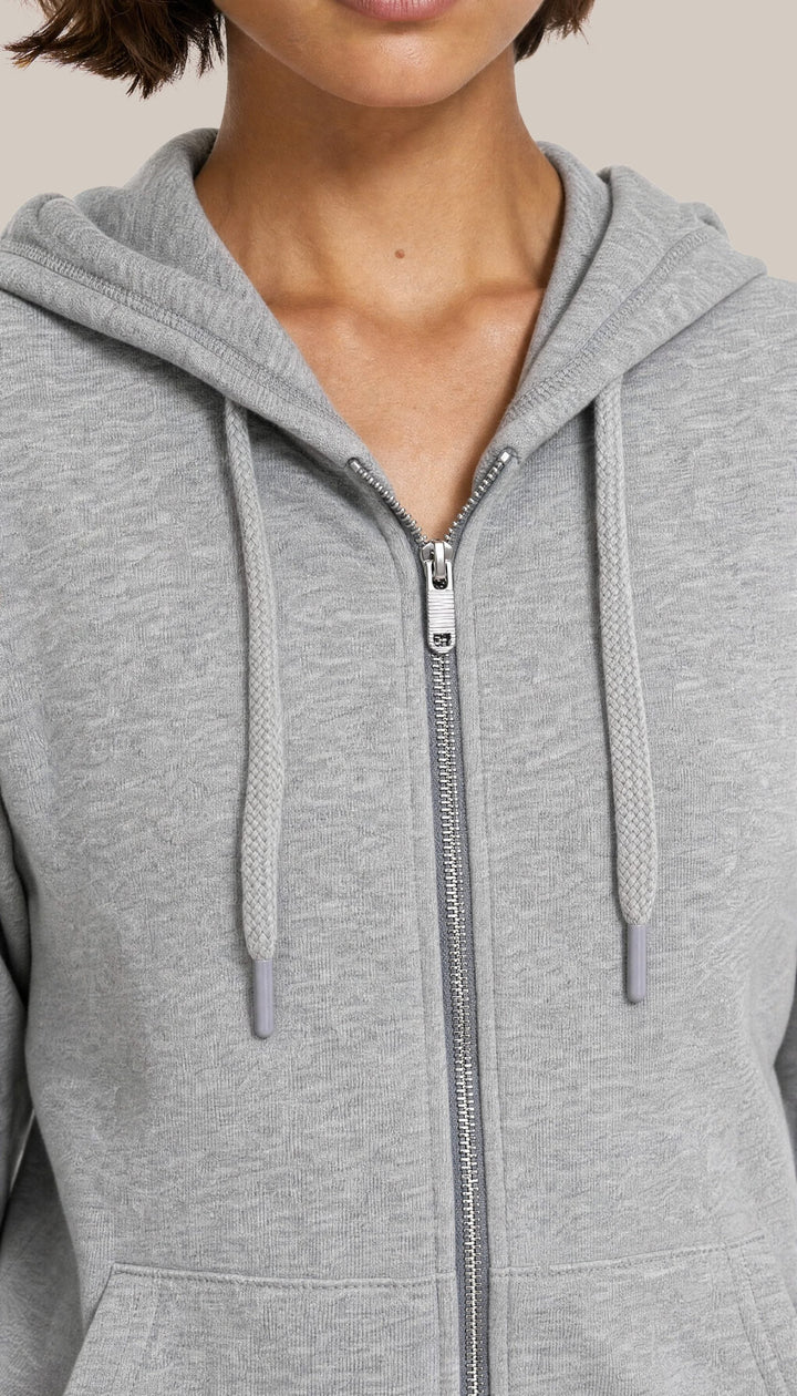 The Charter Hoodie - Heather Grey - closeup2