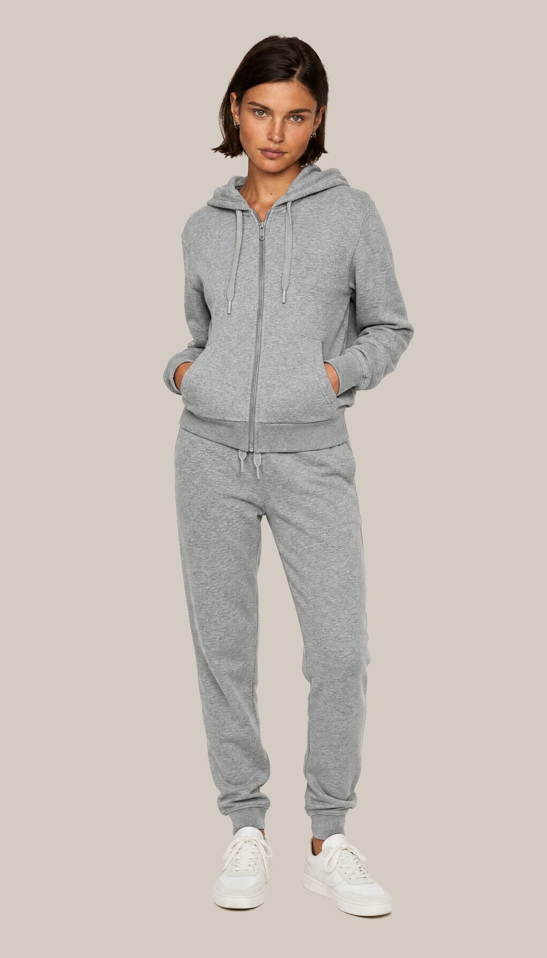 The Charter Hoodie - Heather Grey - fullbody