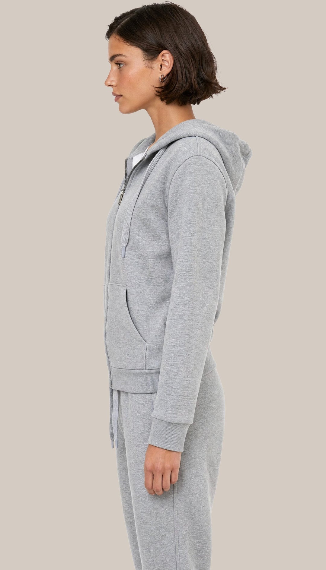 The Charter Hoodie - Heather Grey - side