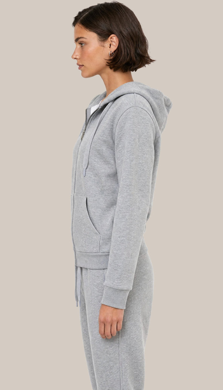 The Charter Hoodie - Heather Grey - side