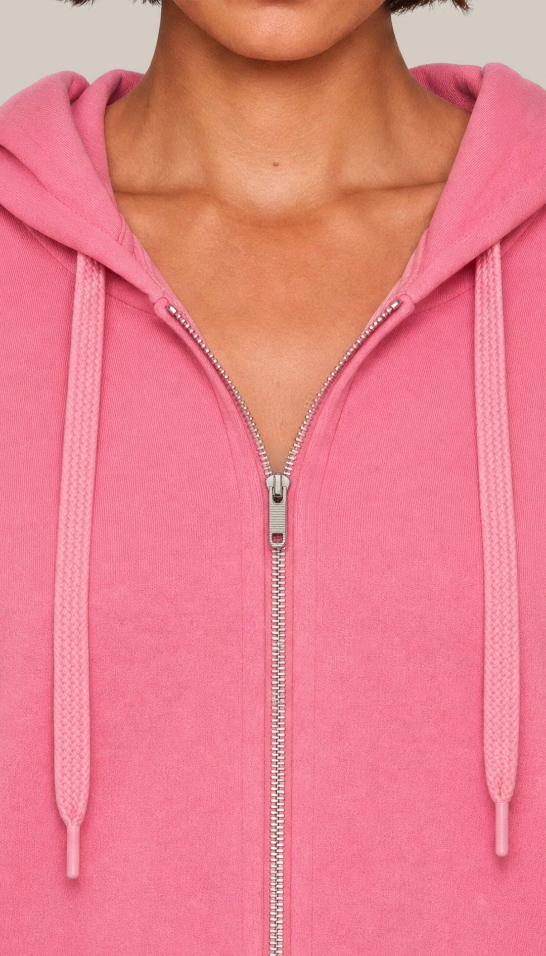 The Charter Hoodie - Pink Punch - closeup2