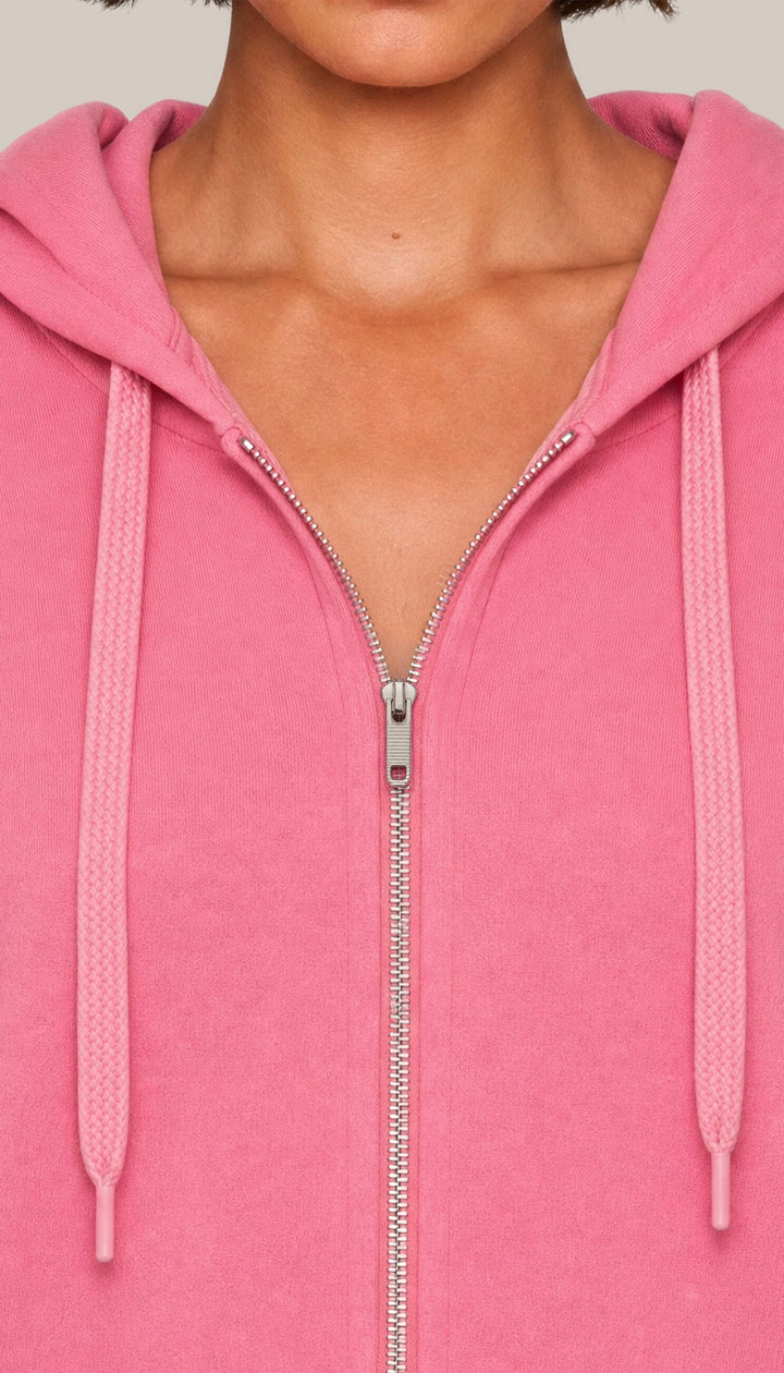 The Charter Hoodie - Pink Punch - closeup2