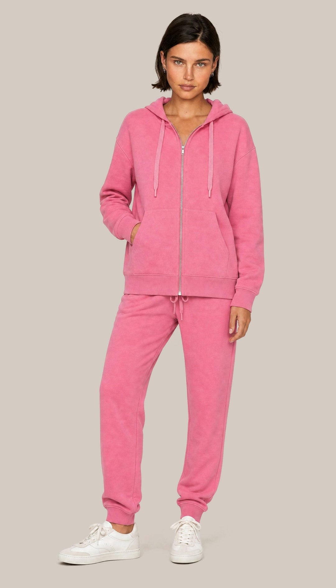 The Charter Hoodie - Pink Punch - fullbody