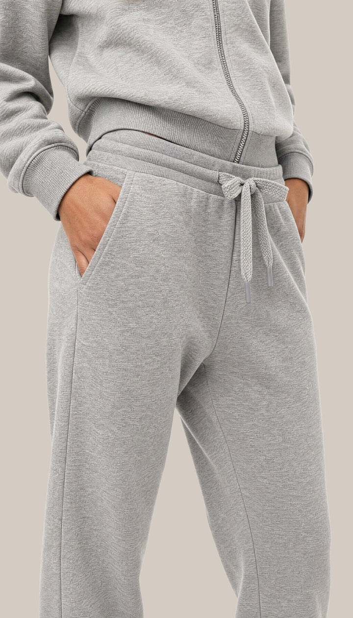 The Charter Jogger - Heather Grey - closeup2