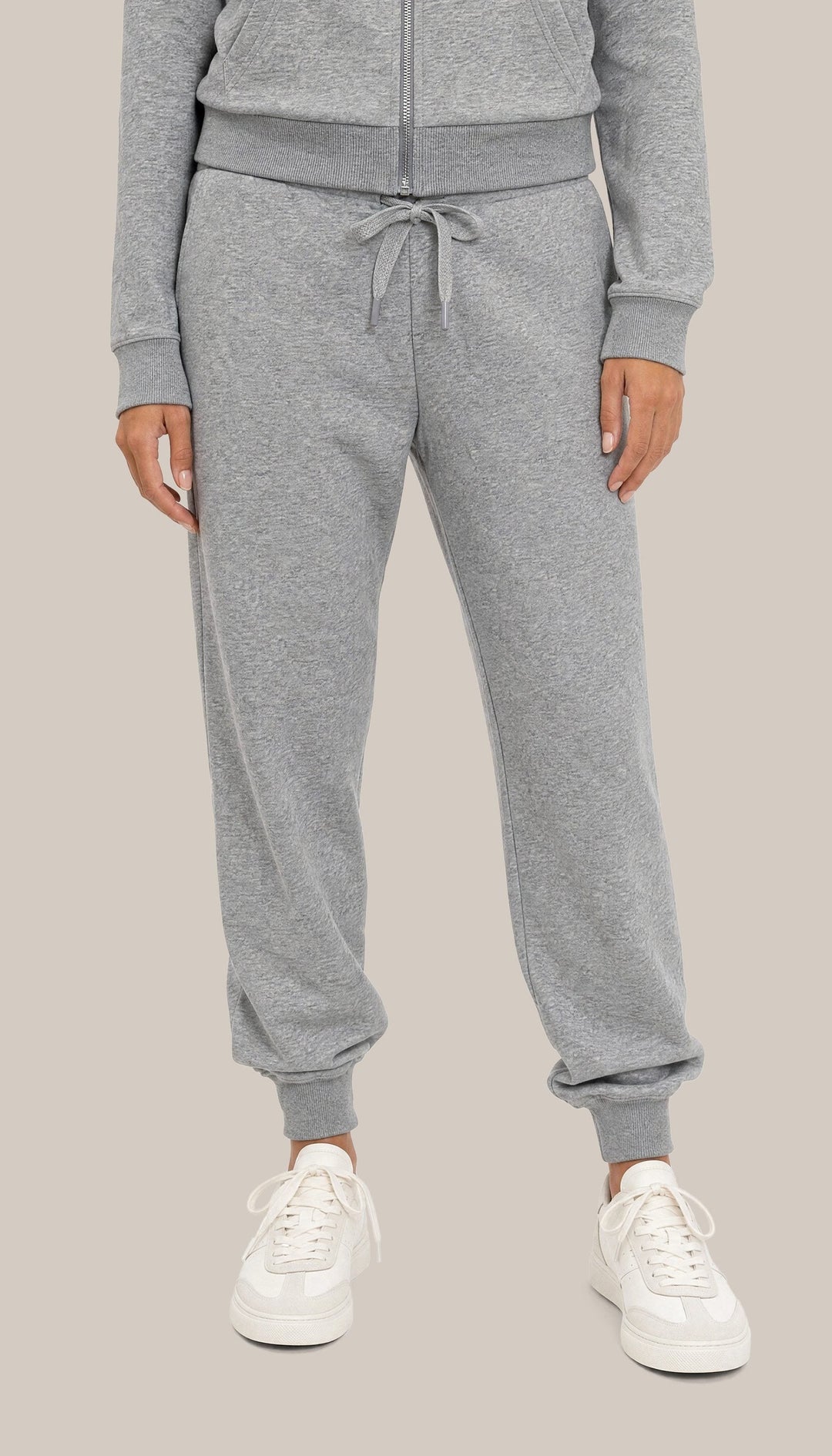 The Charter Jogger - Heather Grey - front