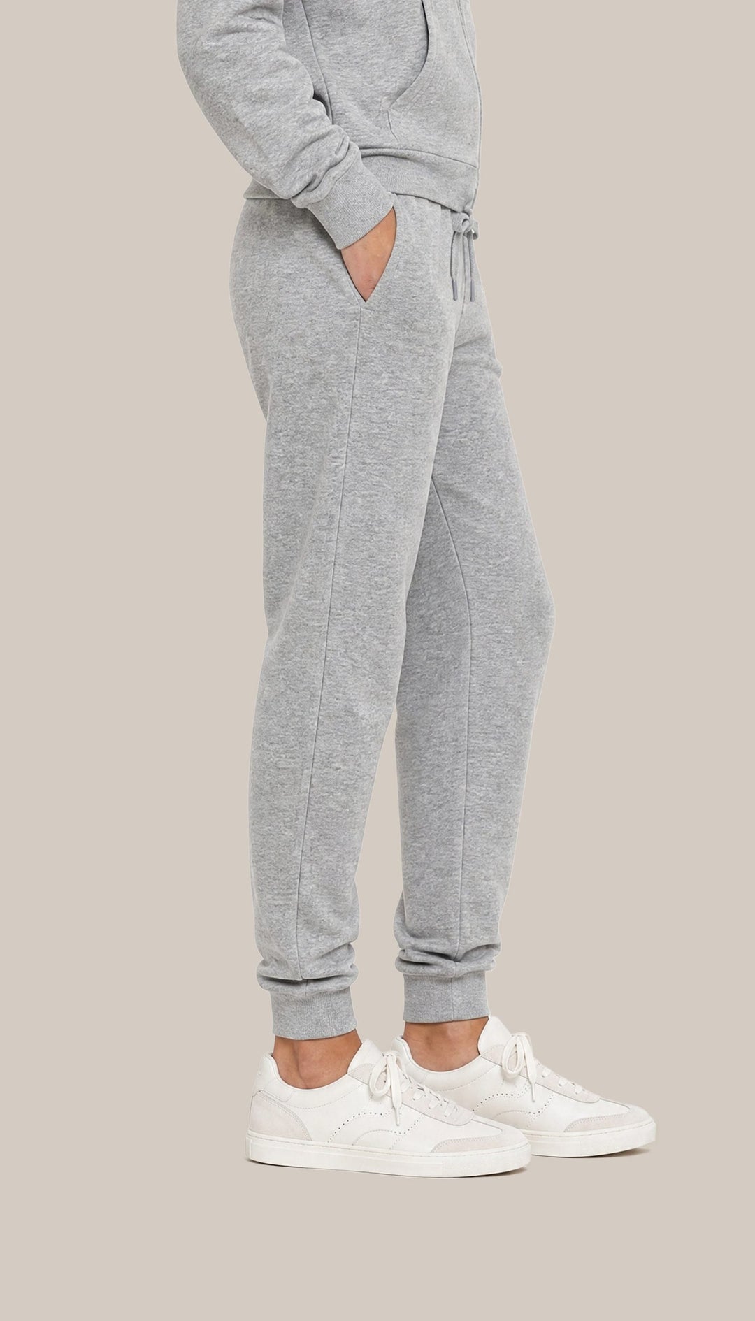 The Charter Jogger - Heather Grey - side