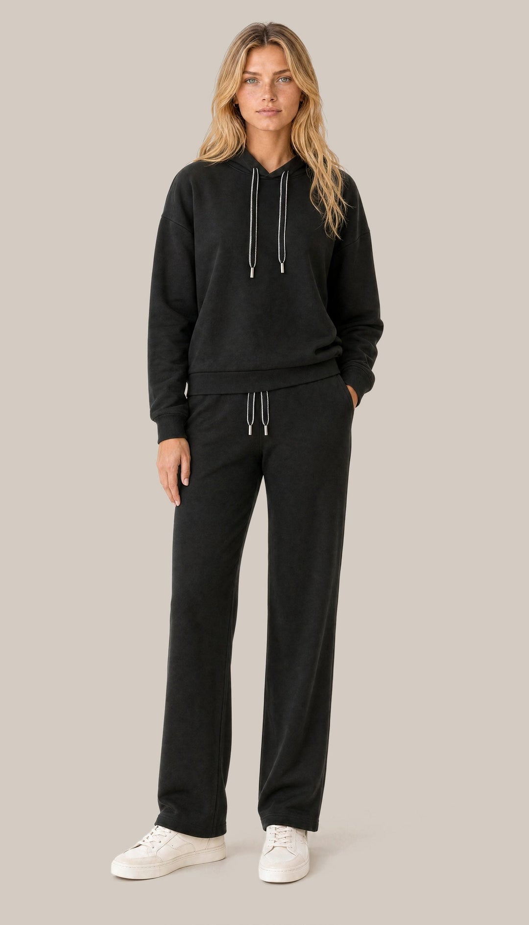 The Coastal Hoodie - Black - fullbody