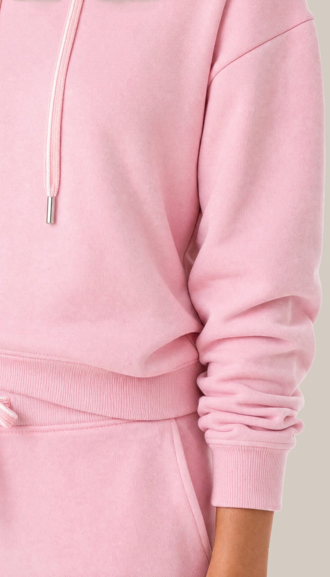 The Coastal Hoodie - Court Pink - closeup2