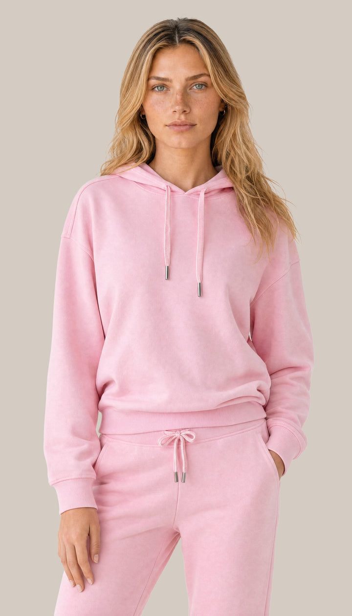 The Coastal Hoodie - Court Pink - front
