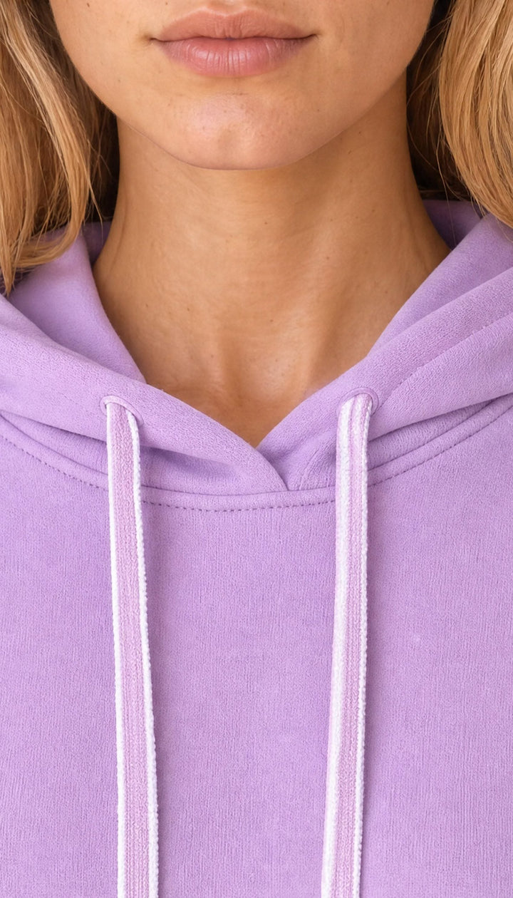 The Coastal Hoodie - Love Lilac - closeup1