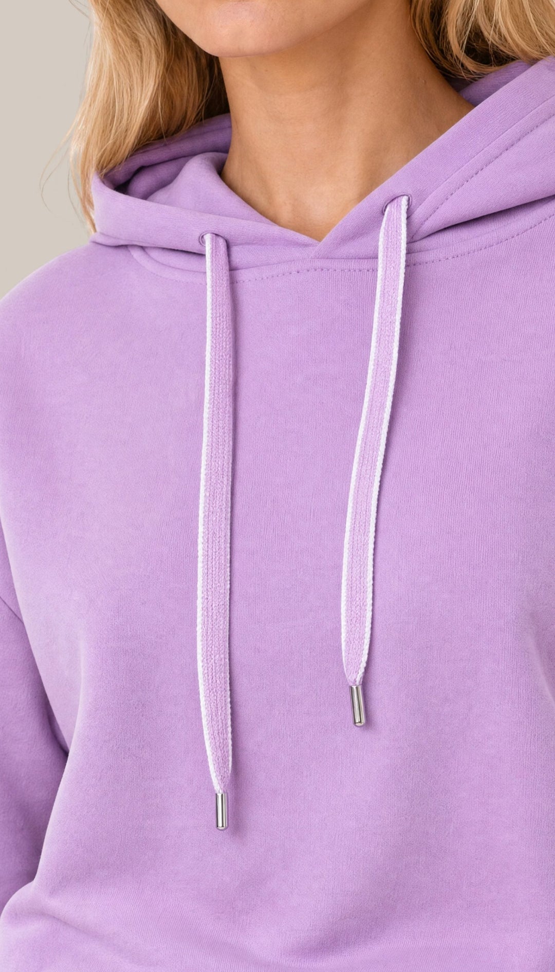 The Coastal Hoodie - Love Lilac - closeup2