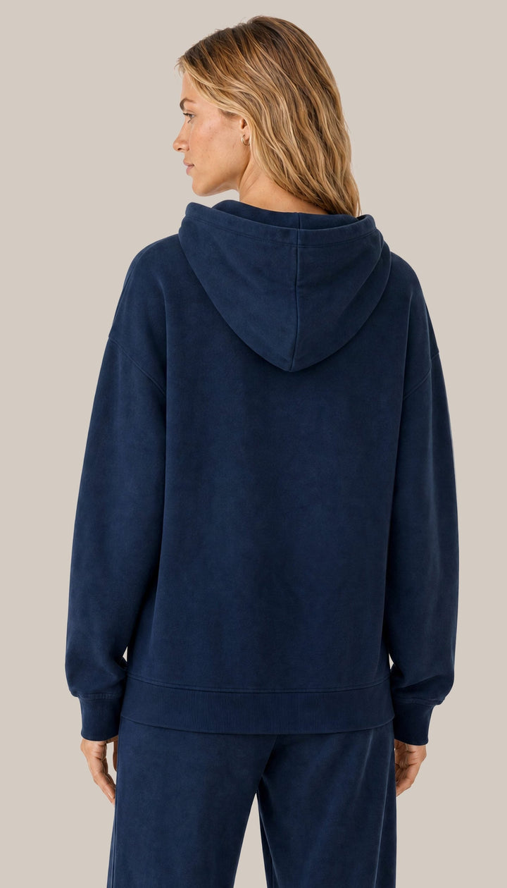 The Coastal Hoodie - Navy Blue - back