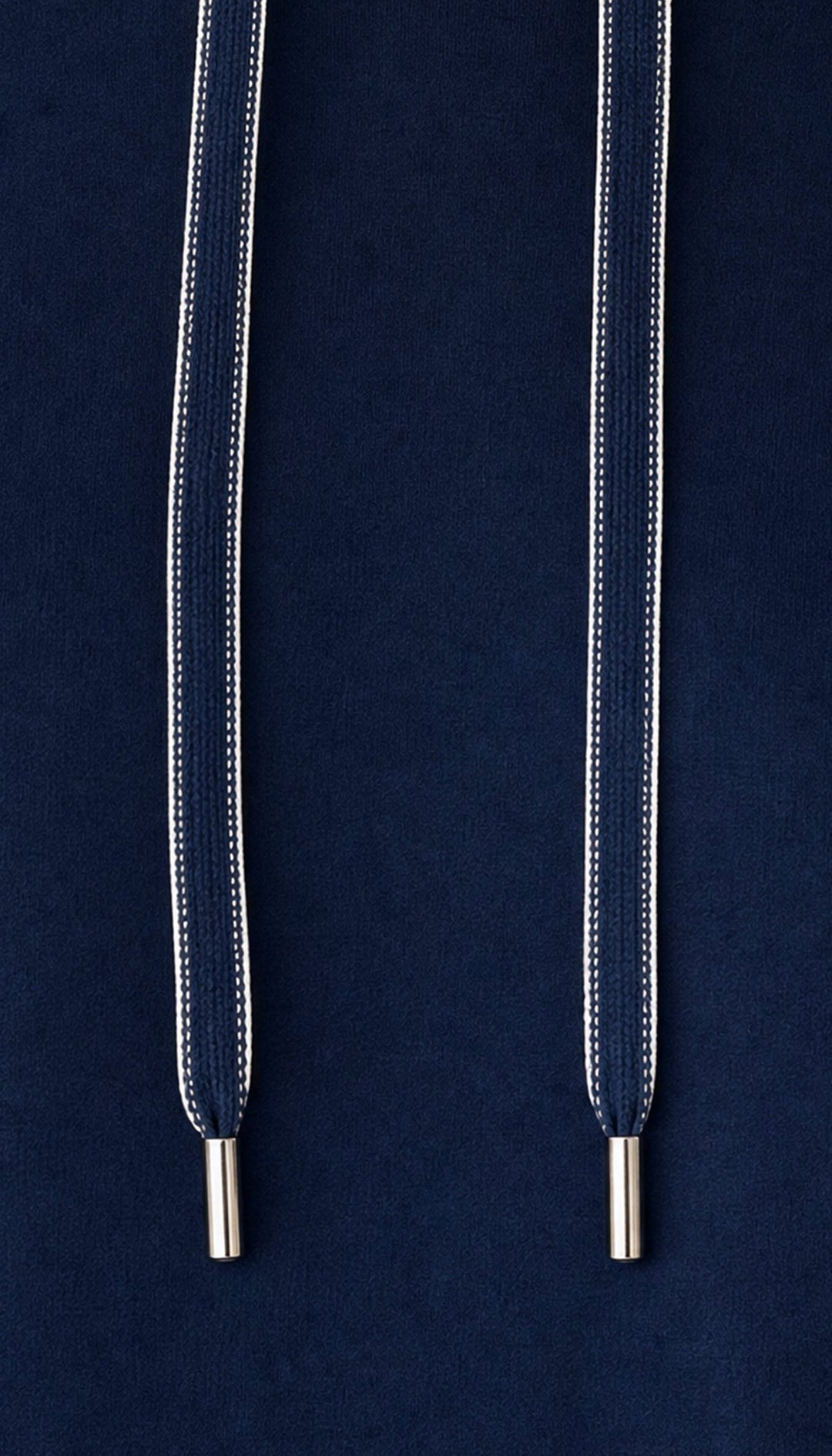 The Coastal Hoodie - Navy Blue - closeup2
