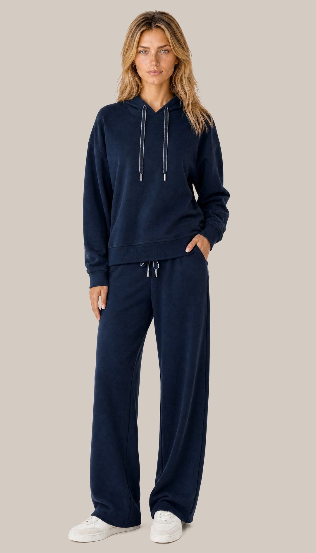 The Coastal Pant - Navy Blue - fullbody