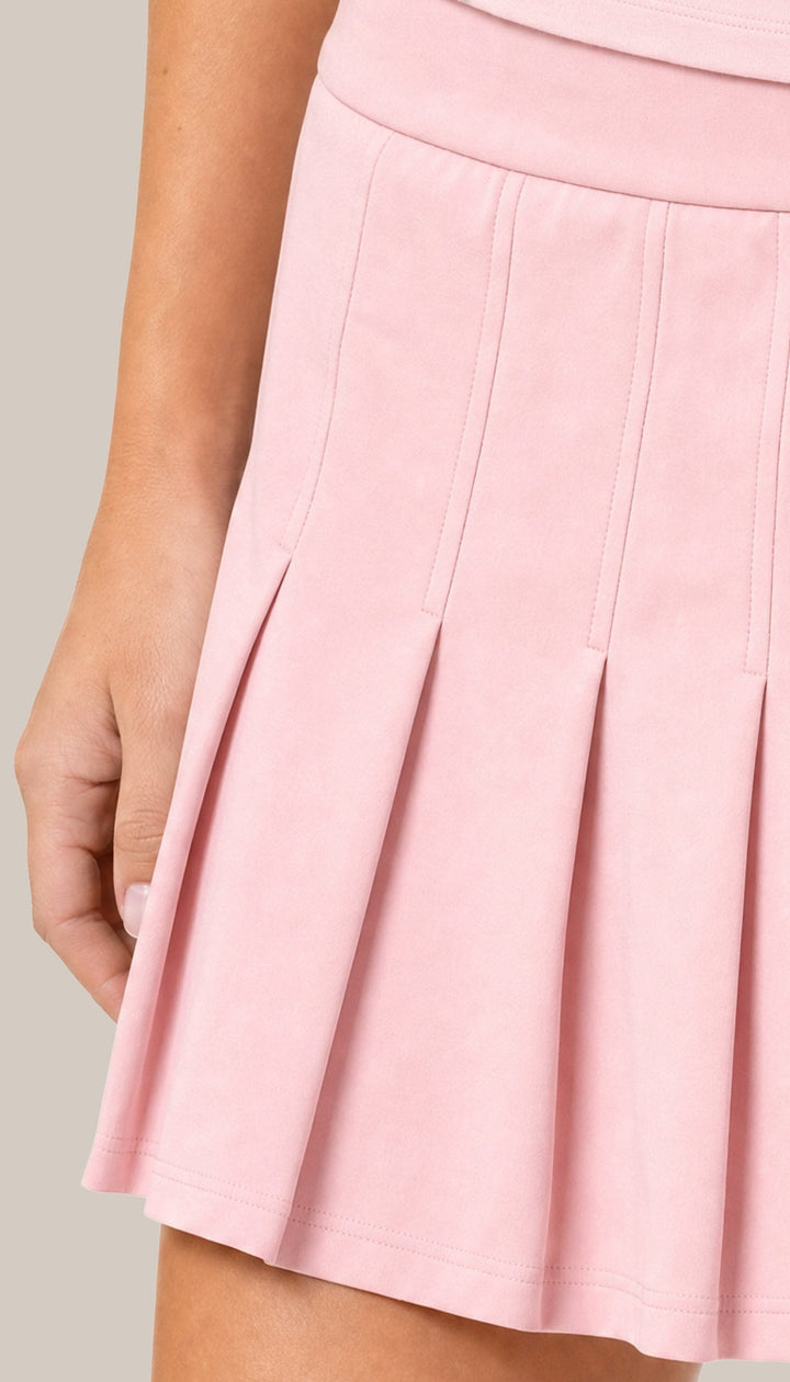 The Courtside Skirt - Court Pink - closeup1
