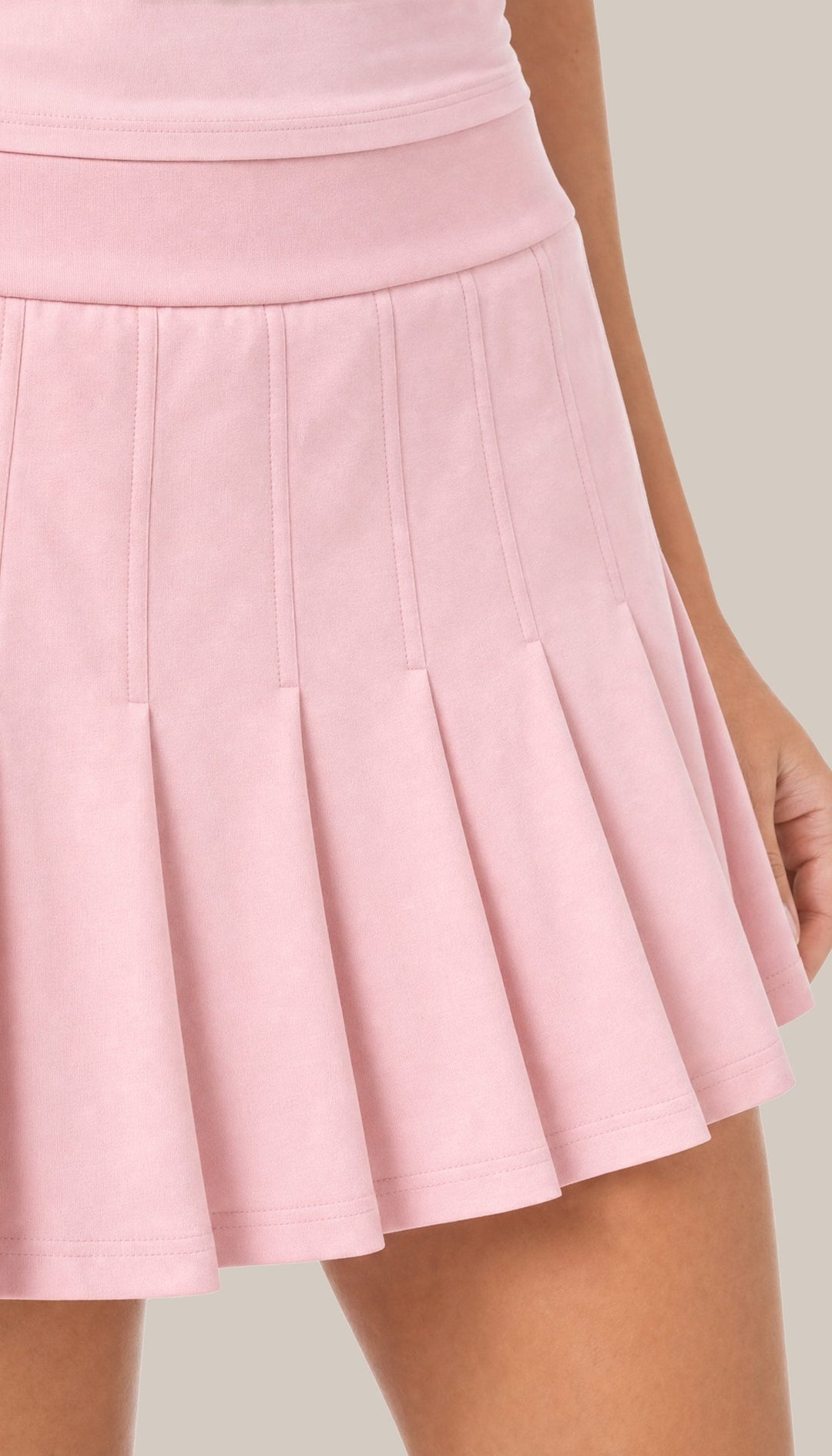 The Courtside Skirt - Court Pink - closeup2