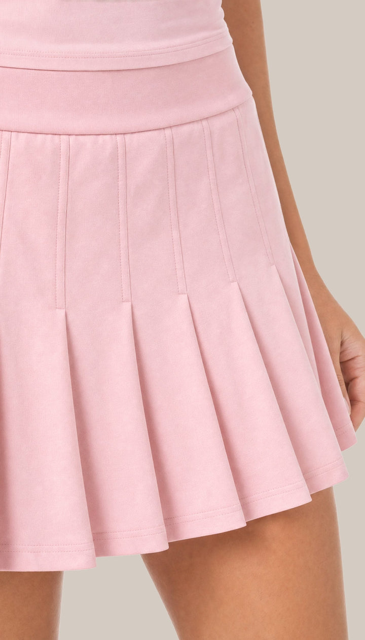 The Courtside Skirt - Court Pink - closeup2