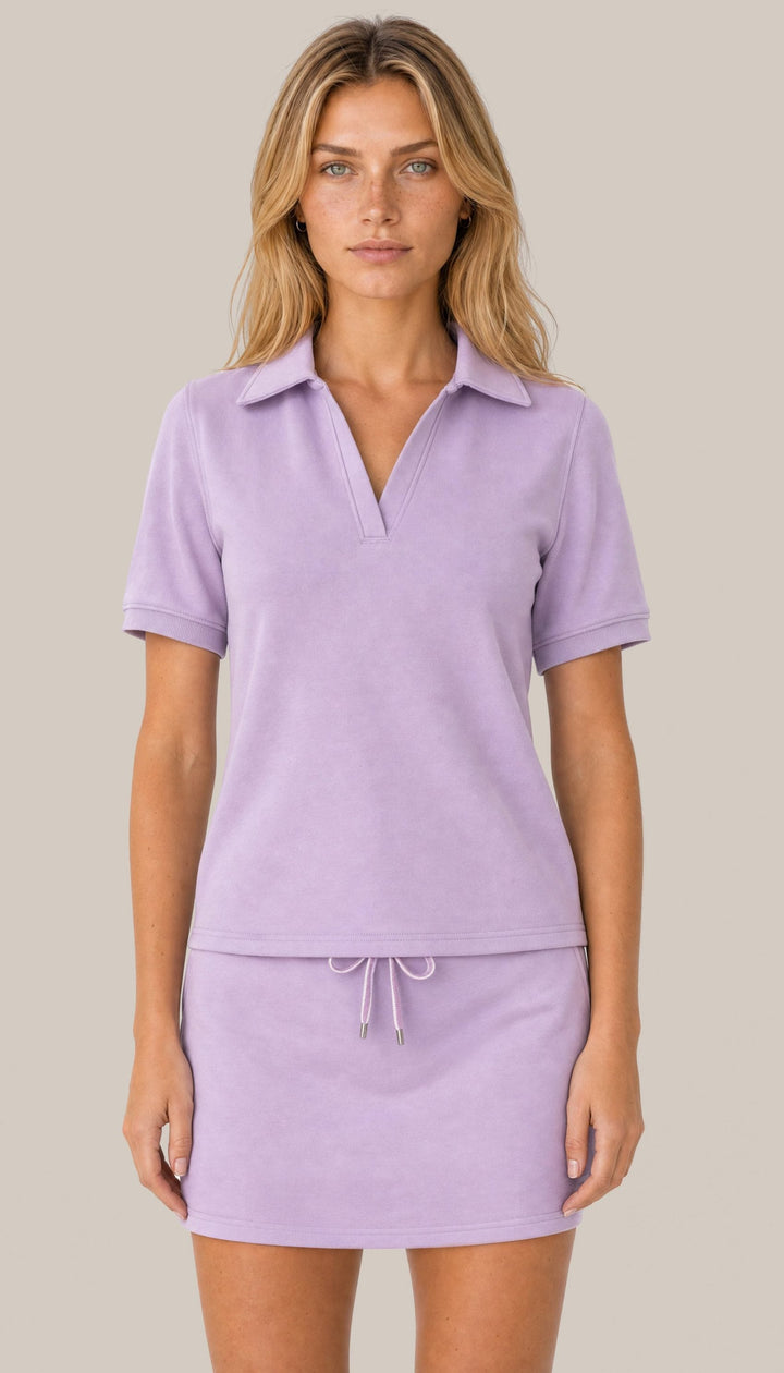 The Harbor Polo - Love Lilac - front