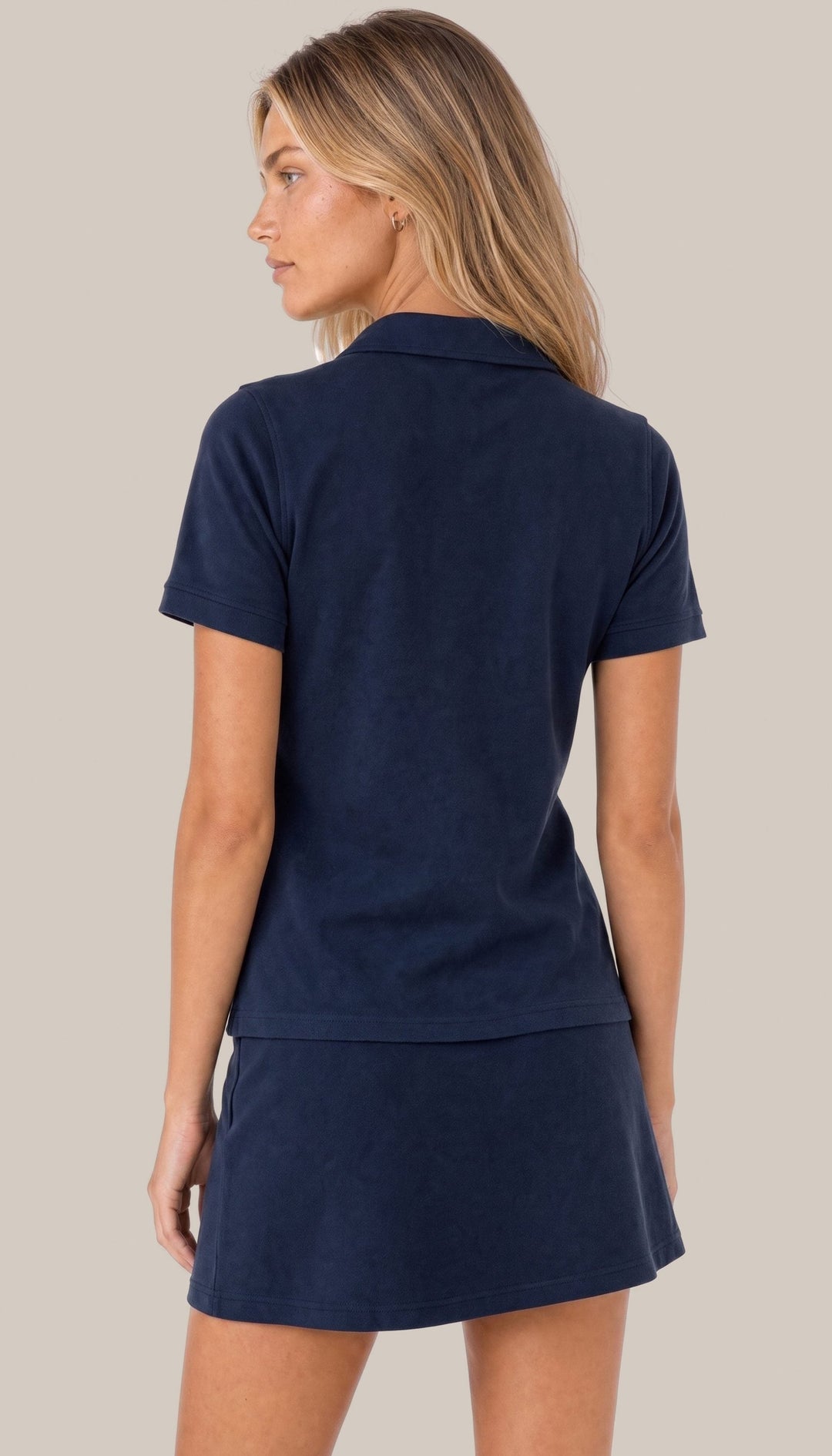 The Harbor Polo - Navy Blue - back