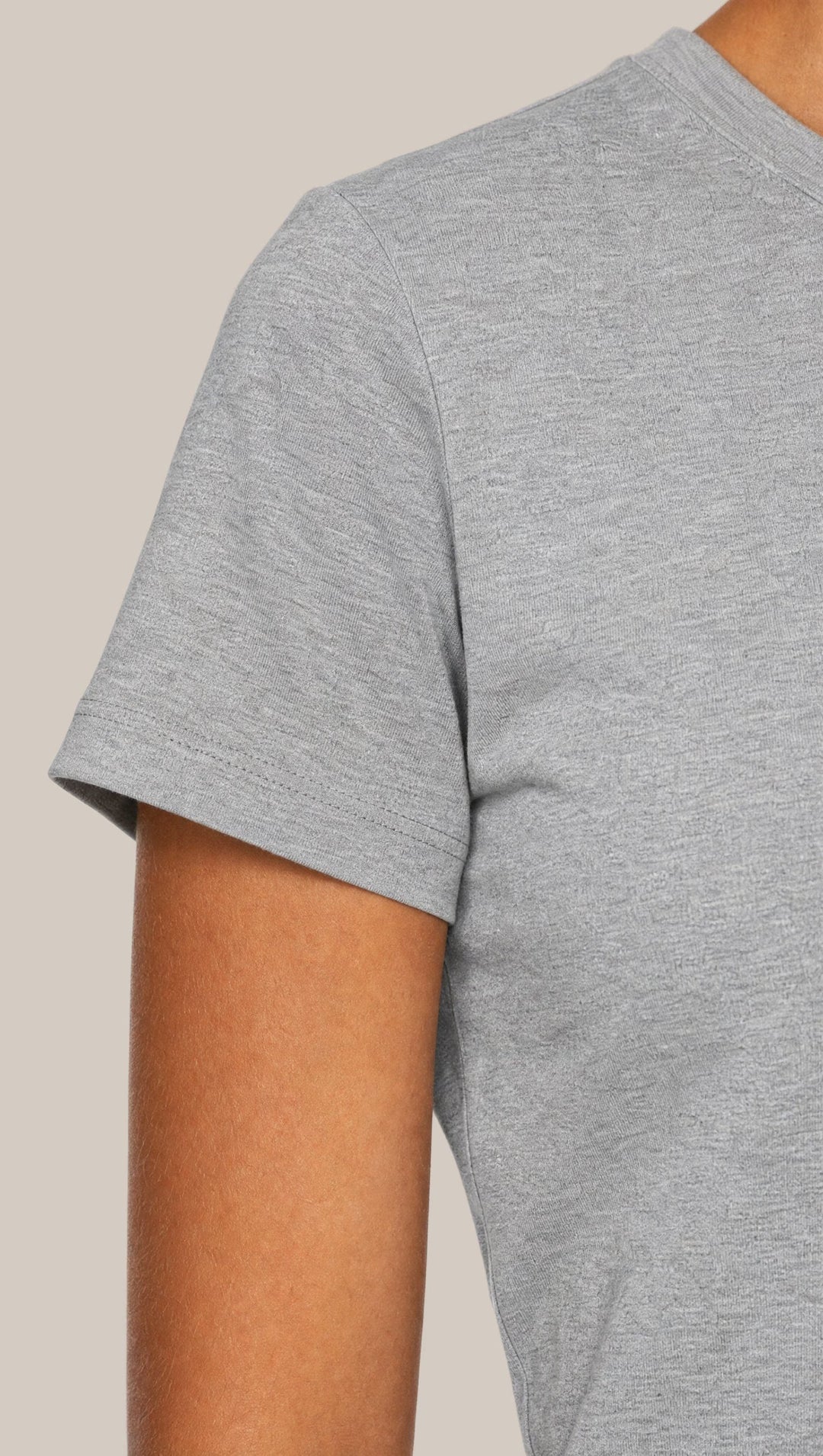 The Legacy Tee - Heather Grey - closeup1