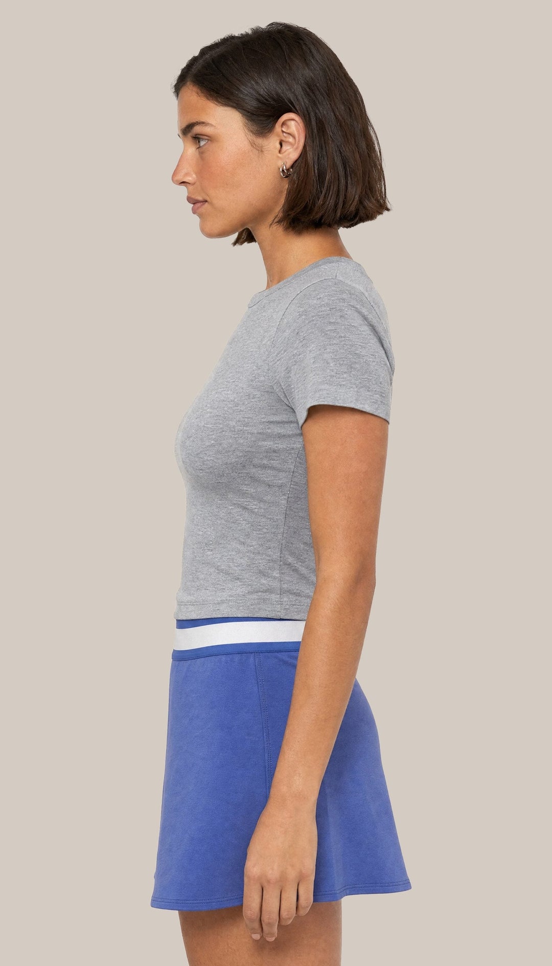 The Legacy Tee - Heather Grey - side