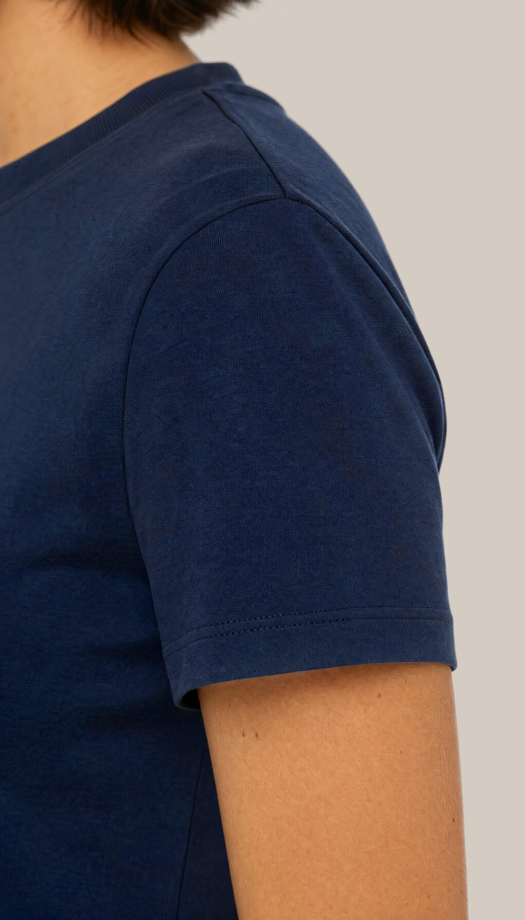 The Legacy Tee - Navy Blue - closeup2