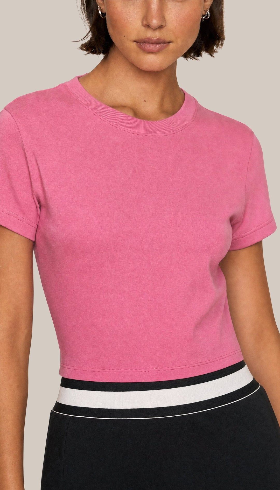 The Legacy Tee - Pink Punch - closeup2