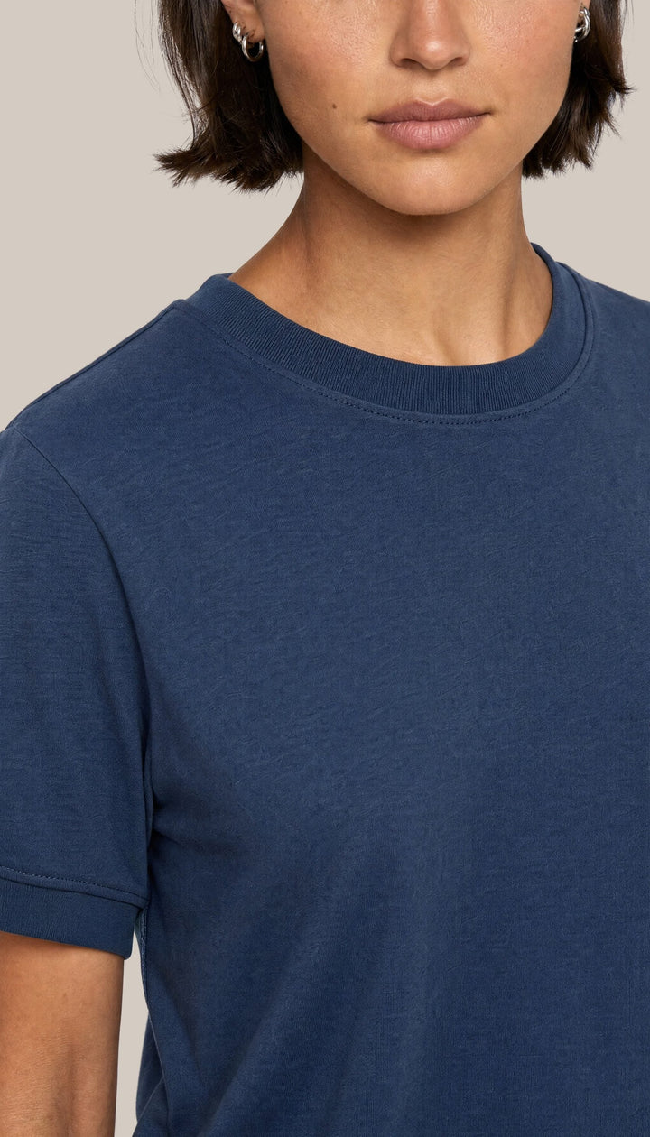 The Volley Shirt - Navy Blue - closeup1