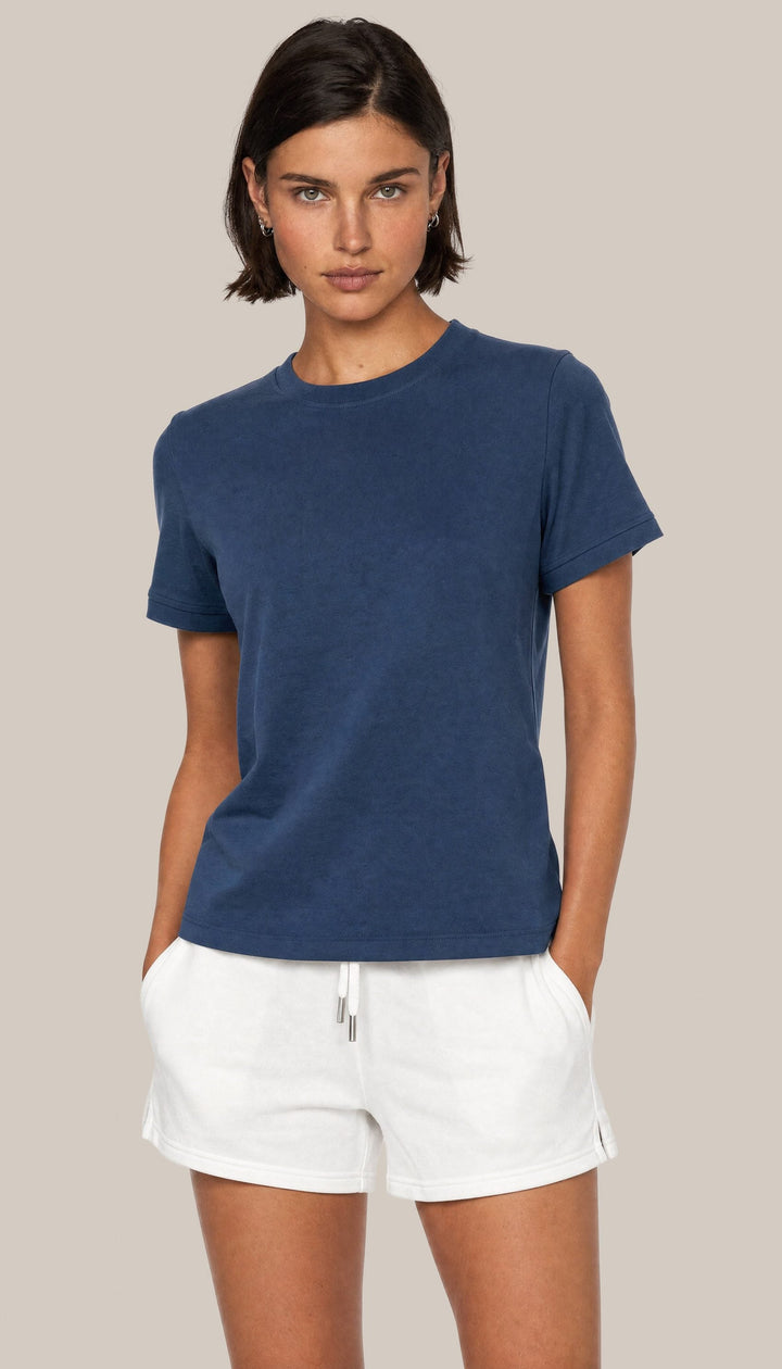 The Volley Shirt - Navy Blue - front