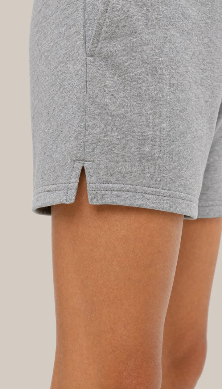 The Volley Short - Heather Grey - closeup1