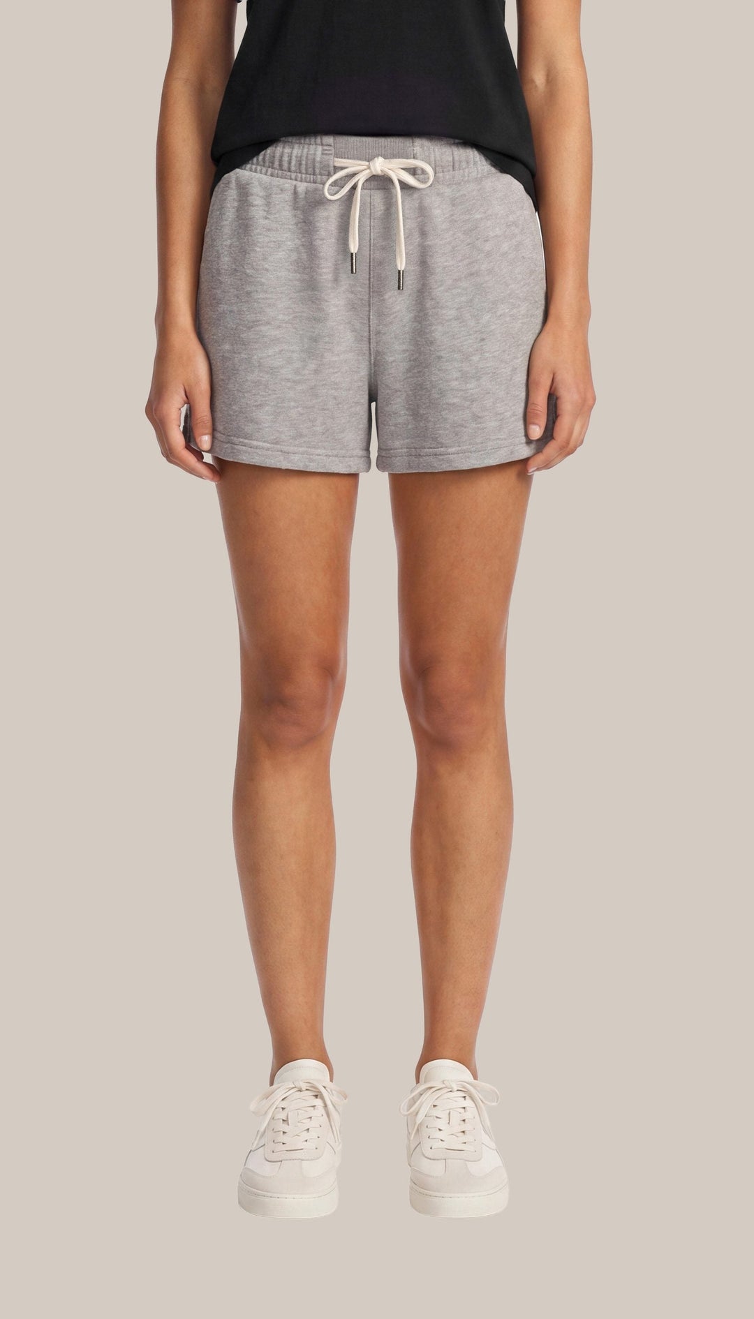 The Volley Short - Heather Grey - front
