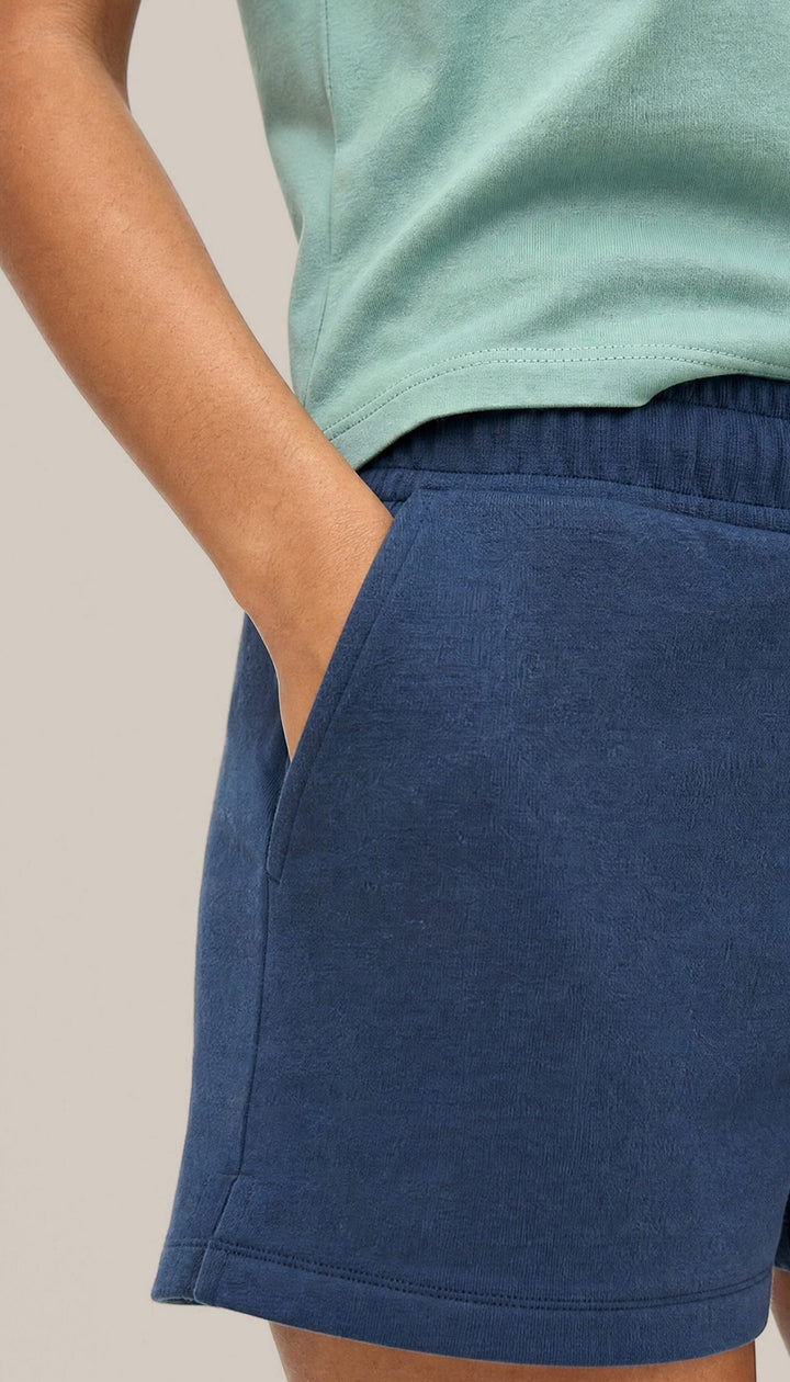 The Volley Short - Navy Blue - closeup1