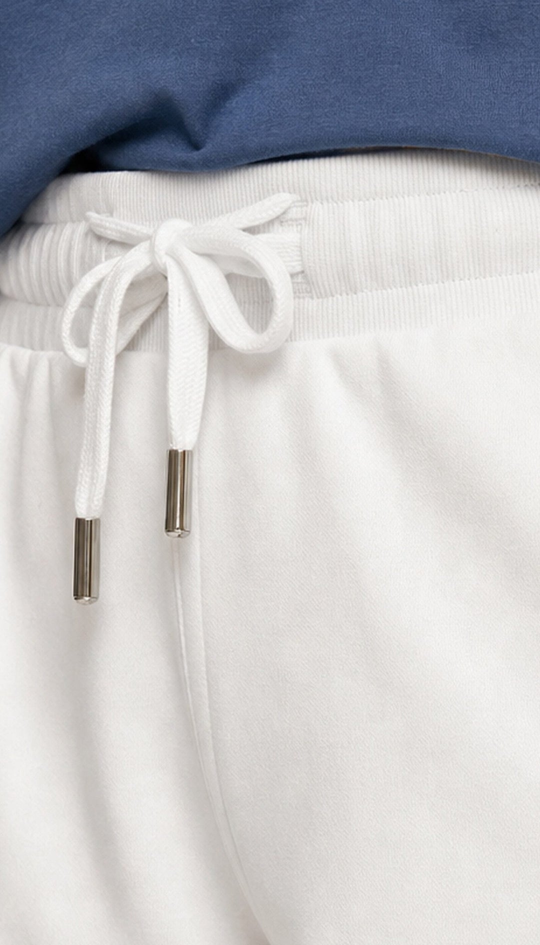 The Volley Short - White - closeup1b