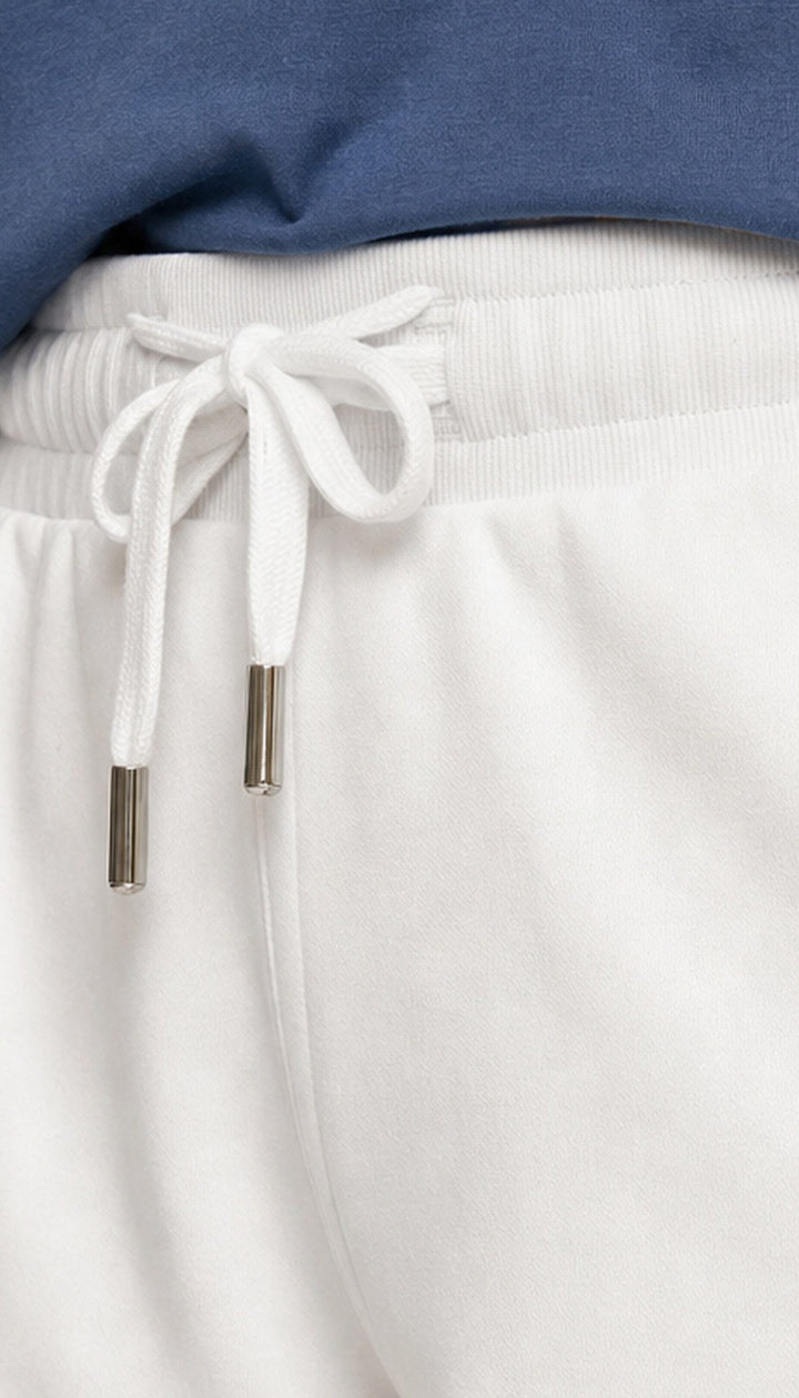 The Volley Short - White - closeup1b